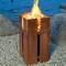 آتش نشانی و کوره فولادی کورتن مربعی تزئینی