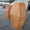 کاشت فلزی هندسی شش ضلعی فوکسین در فضای باز کورتن استیل