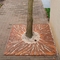 برش لیزری کورتن فولاد منظره مربع درخت مشبک تزئینی باغ