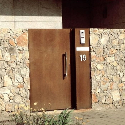 ویلا گاردن کورتن استیل درب اصلی صفحه حریم خصوصی با قفل دسته