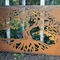 صفحه نمایش حریم خصوصی فلزی کورتن باد بزرگ 1720mm*1120mm تابلوهای هنری باغ فلزی