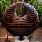 Orb Shape Corten Steel Garden Sculpture Artwork سه بعدی