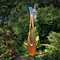شکل لاله مجسمه بزرگ در فضای باز تزئینات باغ فولادی کورتن