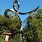 OEM Forge Circle مدرن مجسمه فولادی ضد زنگ برای دکوراسیون باغ