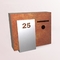 صندوق پستی جعبه نامه قفل کلید در فضای باز دیواری کورتن فولادی